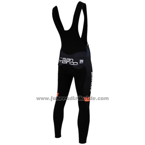 2015 Fahrradbekleidung DE Rose Shwarz und Orange Trikot Langarm und Tragerhose
